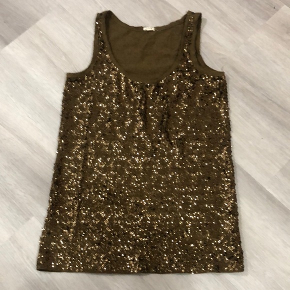 J. Crew Tops - J.CREW Sequined Tank Top